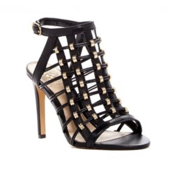 Vince Camuto VC-Kalare Caged Stiletto Heel Pumps Color Black Size 8M - Picture 1 of 12